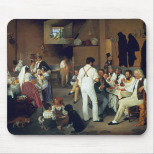 Dänische Künstler am Osteria La Gonsola, Rom, 18 Mousepad