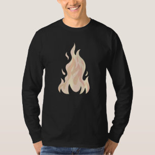 Dänische Pastell-Ästhetik Feuer Flamme T-Shirt
