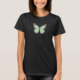 Dänische Pastell-Ästhetik Grüne Motte T-Shirt