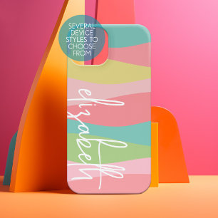 Dänische Pastell-Linienkunst-Kurven - Riesige Unte Samsung Galaxy Hülle