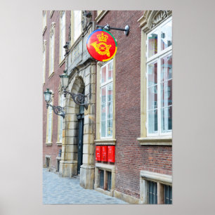Dänische Post, Kopenhagen, Dänemark Poster