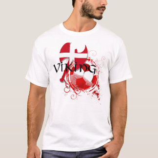 Dänische-Viking-Fußball-Fußball Fudbold Geschenke T-Shirt