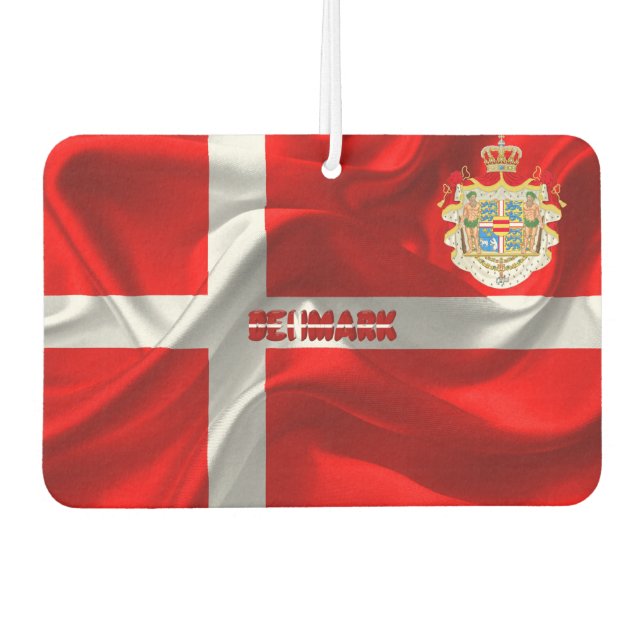Dänische Wappen Autolufterfrischer (Vorderseite)