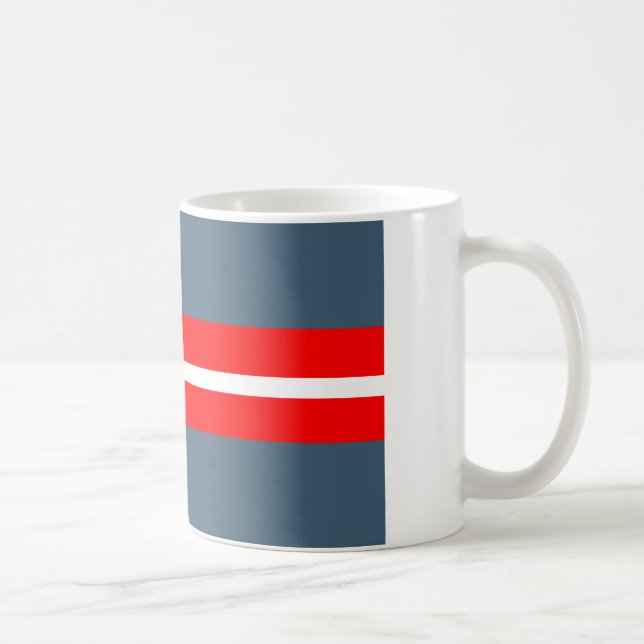 Dänische Widerstand-Flagge Kaffeetasse (Rechts)
