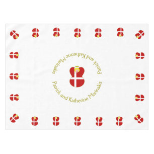 Dänischer Engel mit Blonde Haar Tischdecke