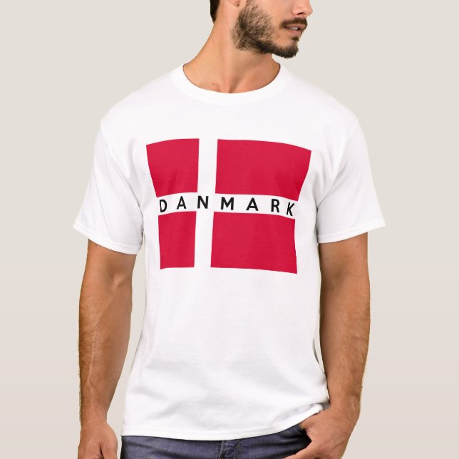 dänischer Textname des Dänemark danmark T-Shirt (Vorderseite)