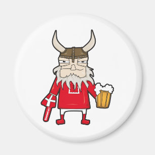 Dänischer Viking-Fan Magnet