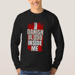 Dänisches Blut in mir Dänemark-Flagge T-Shirt