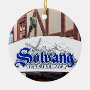 Dänisches Dorf Solvang Keramik Ornament