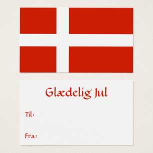 Dänisches Flagge-Geschenk-Anhänger