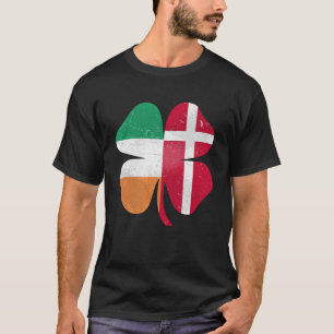 Dänisches irisches Kleeblatt Dänemark Irland St. P T-Shirt