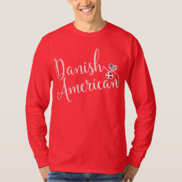 Danish American Entwinted Hearts T - Shirt, Dänema T-Shirt