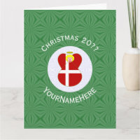 Danish Angel Christmas Flag Personalisiert