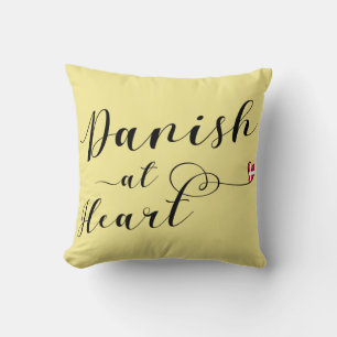 Danish at Heart Throw Cushion, Dänemark Kissen