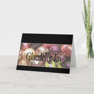 Danish Christmas Card - Glædelig Jul Feiertagskarte