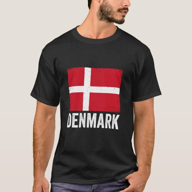 Danish Flag Denmark 1 T-Shirt (Vorderseite)