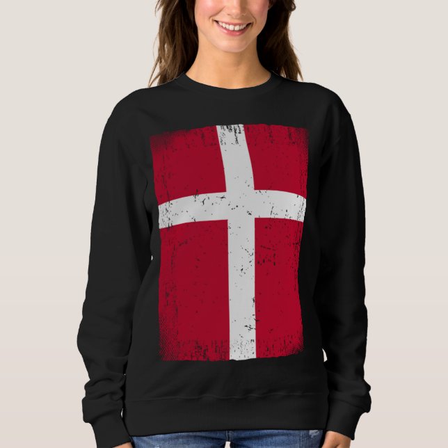 Danish Flag Denmark Sweatshirt (Vorderseite)
