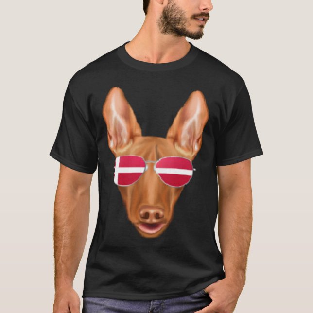 Danish Flag Old English Sheepdog Dog Denmark Pocke T-Shirt (Vorderseite)