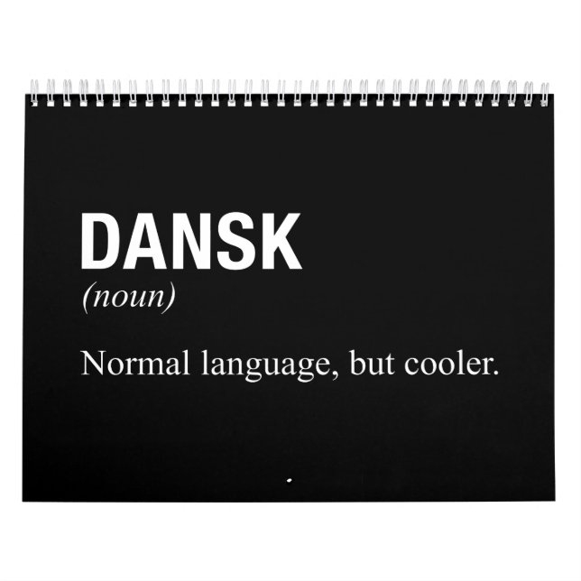DANISH Language Kalender (Titelbild)