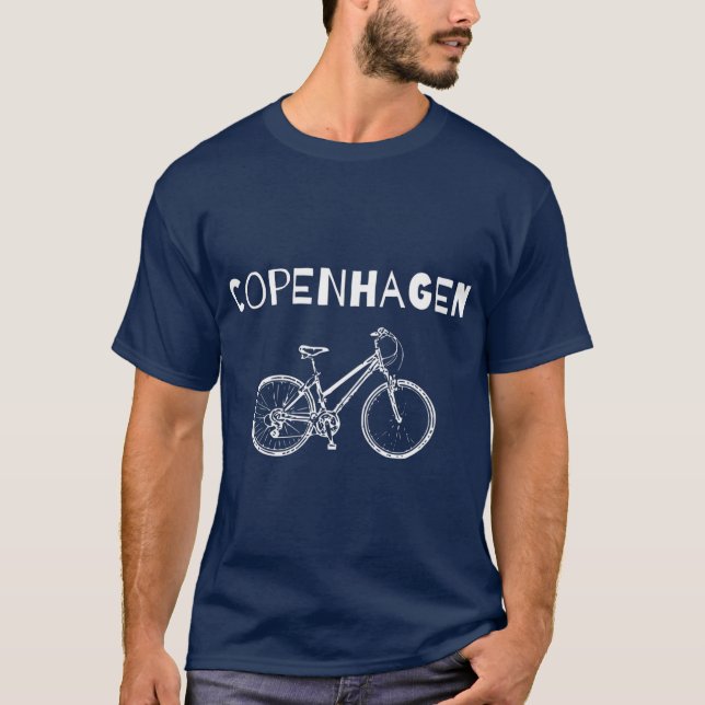 Danish Made Copenhagen Bike Design Premium T-Shirt (Vorderseite)