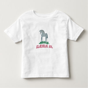 Danish Merry Christmas Dala Horse Kleinkind T-shirt