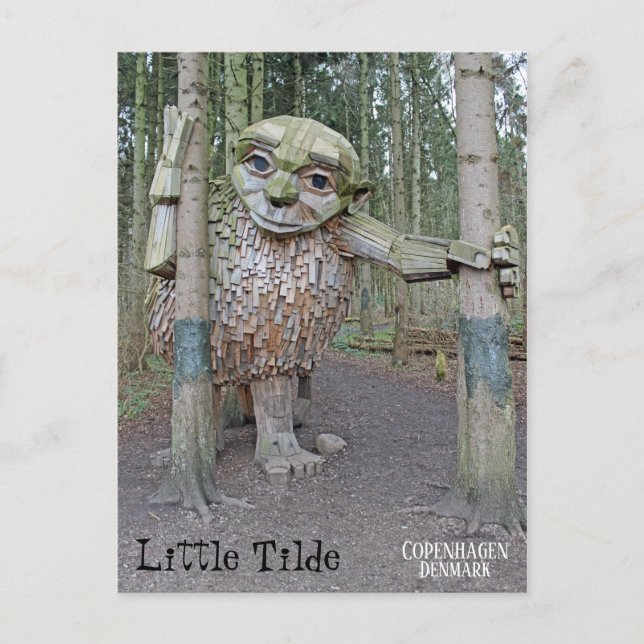 Danish Troll Traveling Postcard! Postkarte (Vorderseite)