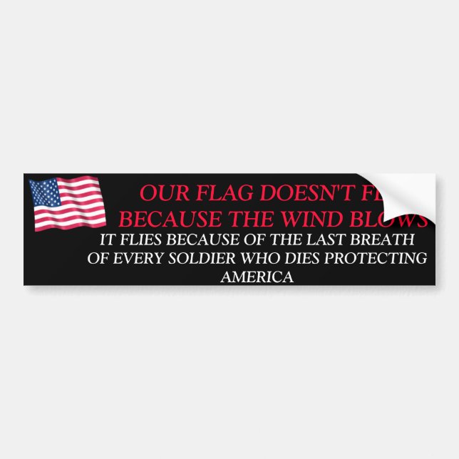 DANK A SOLDIER AUTOAUFKLEBER (Vorne)