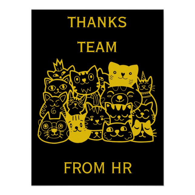 Dank an das Corporate Team Poster (Vorderseite)