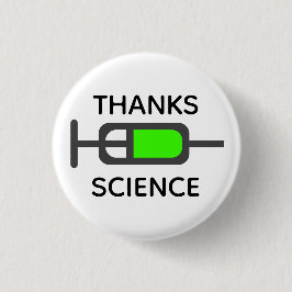 Dank an die Wissenschaft  Button