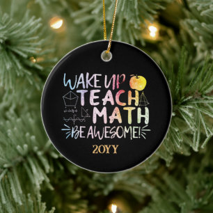 Dank an Mathelehrer - Sei großartig Keramik Ornament