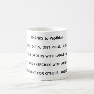 DANK an Peptides Kaffeetasse