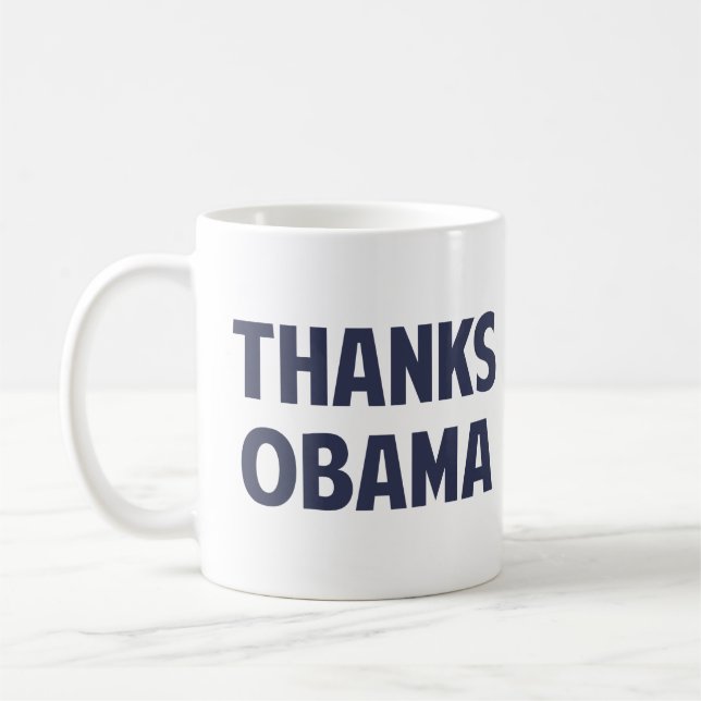 Dank Barack Obama Tasse (Links)