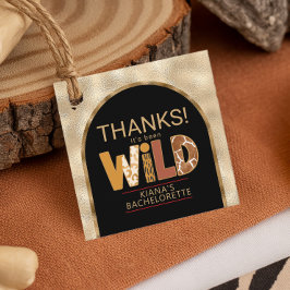 Dank Been Wild Safari Bachelorette ID1148 Geschenkanhänger