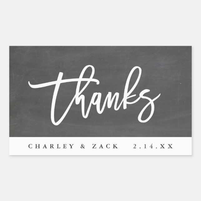 Dank Chalkboard Mini Wine Mini Champagne Label Rechteckiger Aufkleber (Vorderseite)