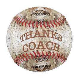 Dank Coach Cool Rustic BASEBALL Coach Geschenke