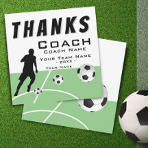 Dank Coach Soccer Player Extra Größe