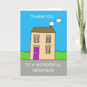 Dank der wunderbaren Nachbar American Spelling Dankeskarte