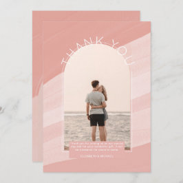 DANK DES MODERNEN, rosa gestrichenen FOTOS Einladung