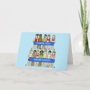 Dank des Schwimmbads Dankeskarte