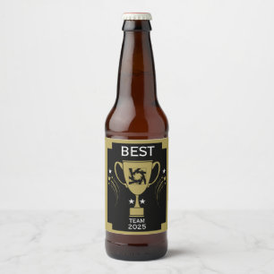 Dank des Unternehmensteams Bierflaschenetikett