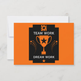 Dank des Unternehmensteams Dankeskarte