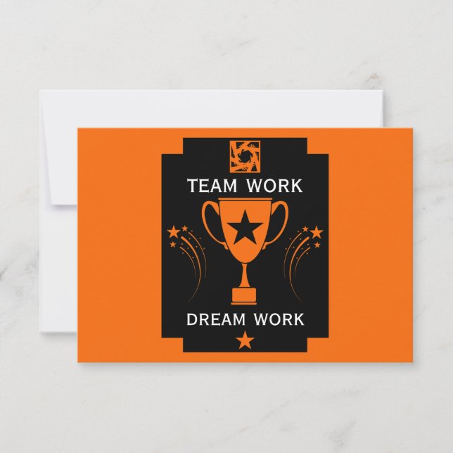 Dank des Unternehmensteams Dankeskarte (Vorderseite)