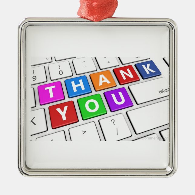 *DANK DIR* 2 JEMAND SPEZIELLE VERANSTALTUNG FÜR JE ORNAMENT AUS METALL (Vorne)