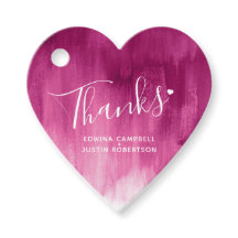 Dank dunkelrosa abstrakte Gastgeschenk Hochzeit-Ta