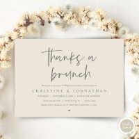 Dank einem Brunch, Post Hochzeit feiern einladend