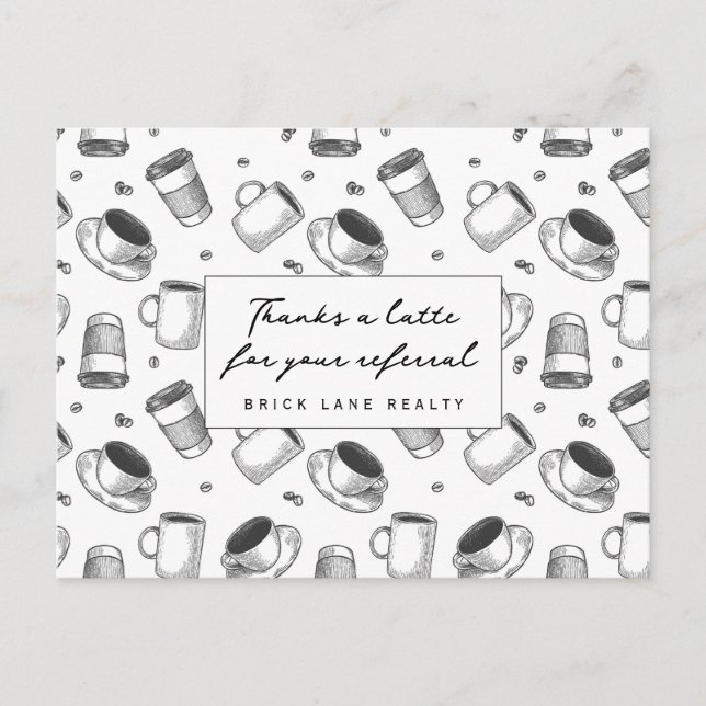 Dank einer neuen Referenz Real Anwesen Business Postkarte (Vorderseite)