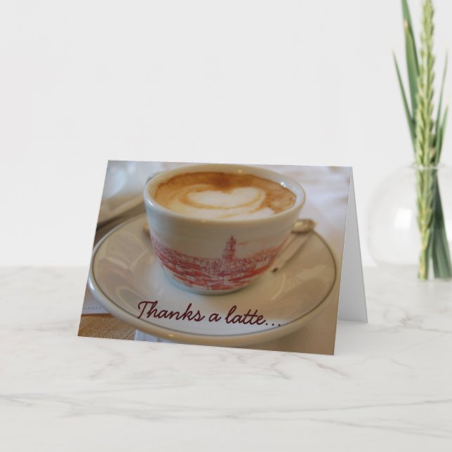 Dank einer verspäteten Grußkarte Dankeskarte (Vorderseite)