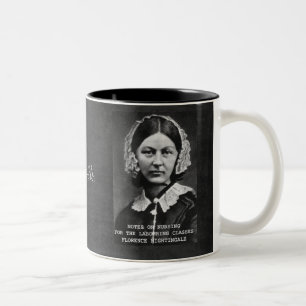 Dank Flo Krankenpflege-Krankenschwester Zweifarbige Tasse