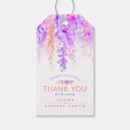 Dank floraler abstrakter Hochzeitsveranstaltung li Geschenkanhänger