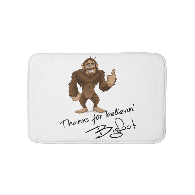 Dank für Believin Bigfoot Autogramm Badematte (Vorderseite)